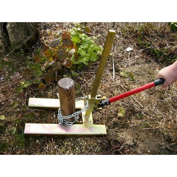 小林工具 かんたん杭抜き器 油圧式 20〜100mm[園芸 農業 家庭菜園 