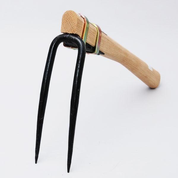 相田合同 千成（SENNARI） 二本爪大手鍬 二本丸爪 木柄 45cm AD-966