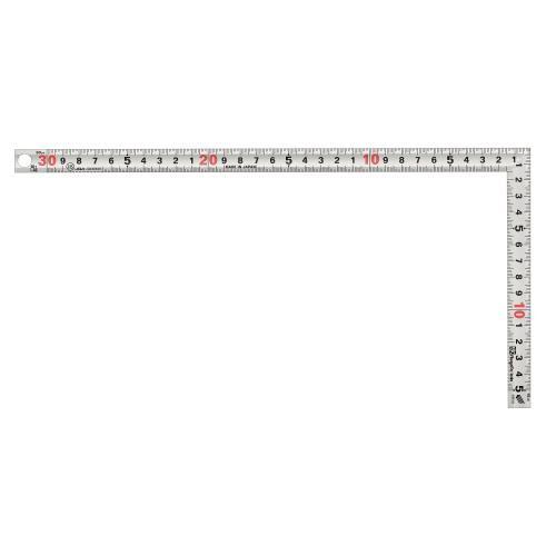 新潟精機（SK） 快段目盛 シルバー曲尺同目同厚 30cm SDD-30CKD｜ficst