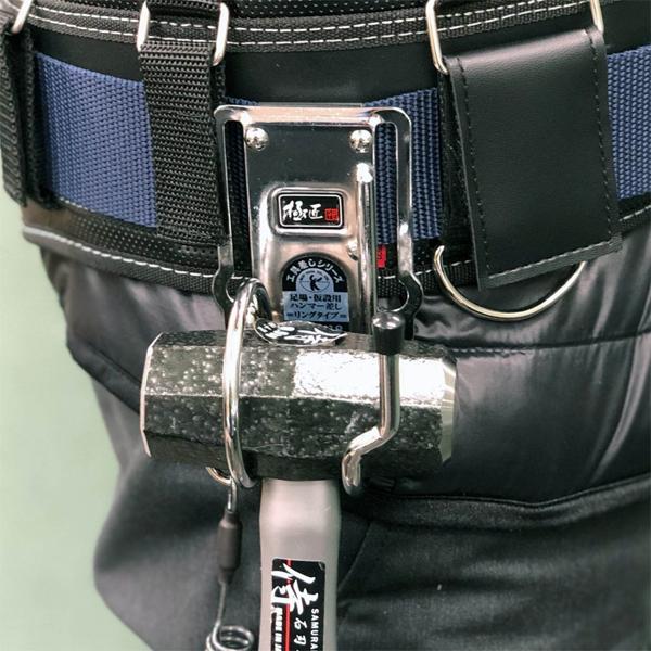 極匠 足場・仮設ハンマー差し リングタイプ GTH-18 スチール工具差し