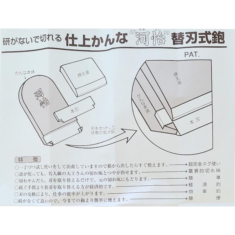 河怡 替刃式鉋 35mm ＼LINEお友達で300円OFF／ |  | 02