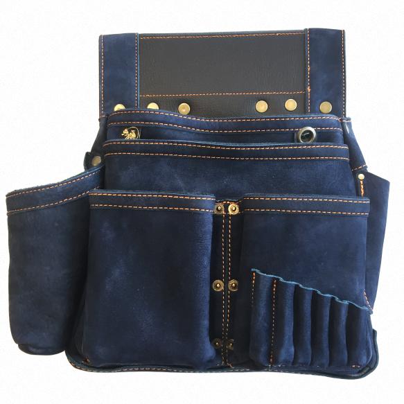 ふくろ倶楽部 朱雀 ヌバック六型 INDIGO SZN-836NV [腰袋 作業袋 作業