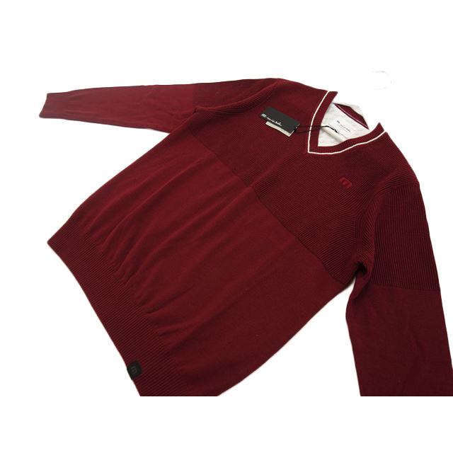 人気が高い 40 Off 定価 19 000 メンズ訳あり トラヴィスマシュー Travismathew 長袖 Vネック ニットセーター M ボルドー ゴルフウェア 爆安プライス Www Simon Page Com
