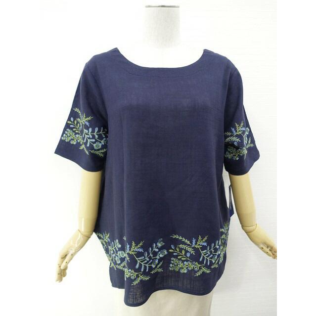 モラビトプルミエ　半袖ニット　タグ付新品未使用　ブルー モラビトプルミエ 半袖ニット タグ付新品未使用 ブルー - メルカリ