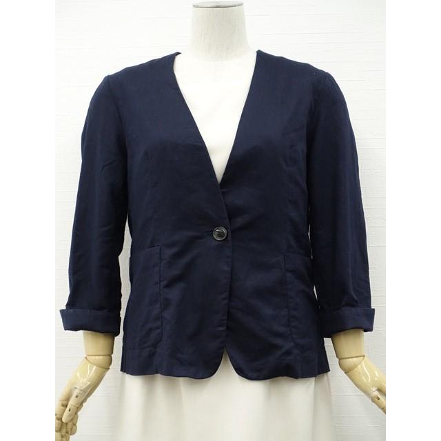 【未使用タグ付き】　ROUND SLIT SLEEVE JACKET　ネイビー 未使用タグ付き】ROUND SLIT SLEEVE JACKETネイビー