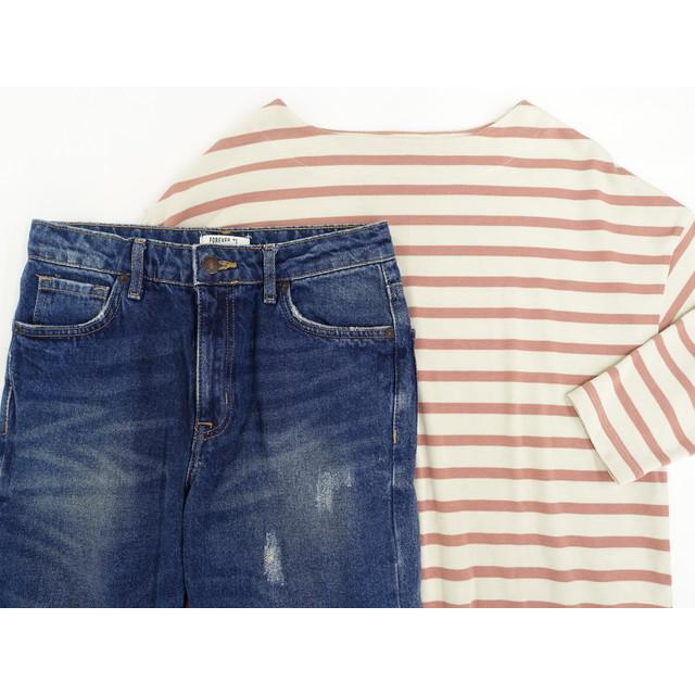 earth music&ecology music＆ecology＆FOREVER21 9分袖カットソー+  