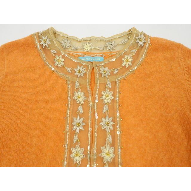 マリリンムーン ブラウス　カーディガン Marilyn Moon（マリリンムーン） カーディガン wool cotton aran knit