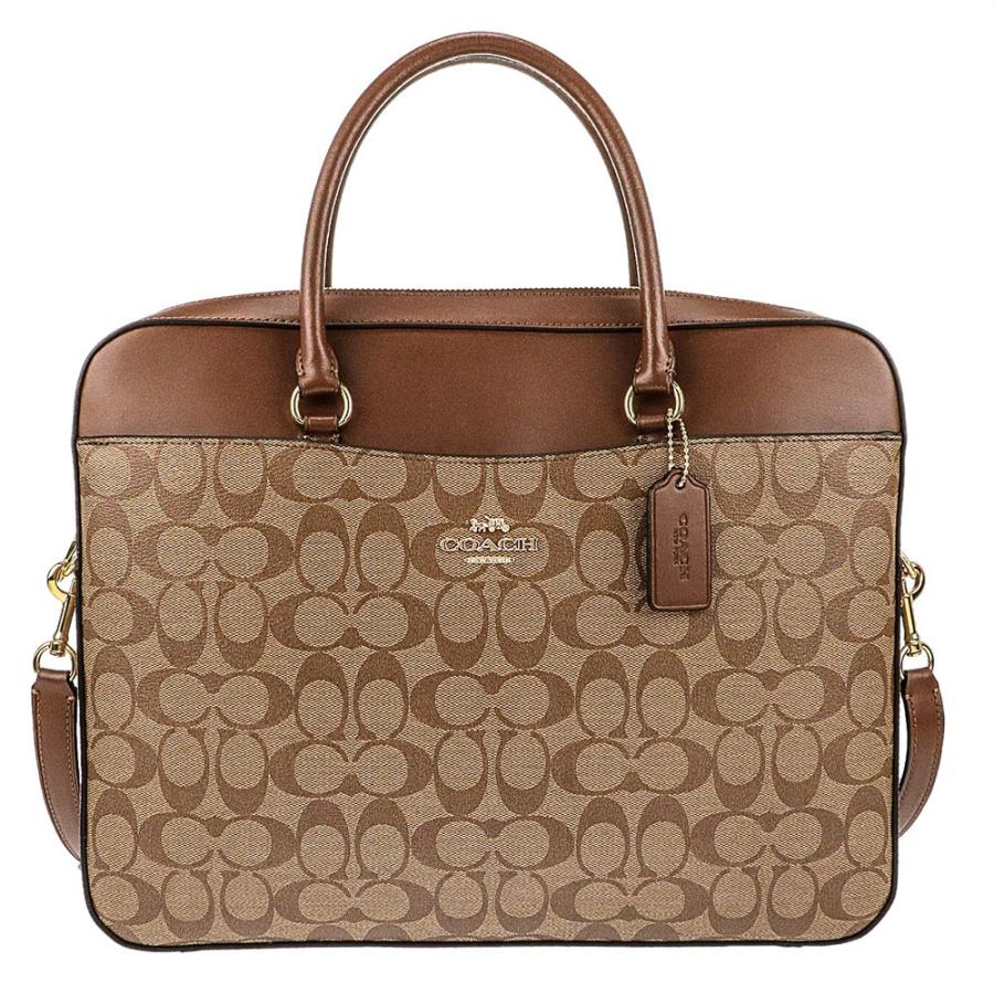 コーチ Coach ブリーフケース F ブラウン シグネチャー柄 Www Arilab Com Tr Index Php