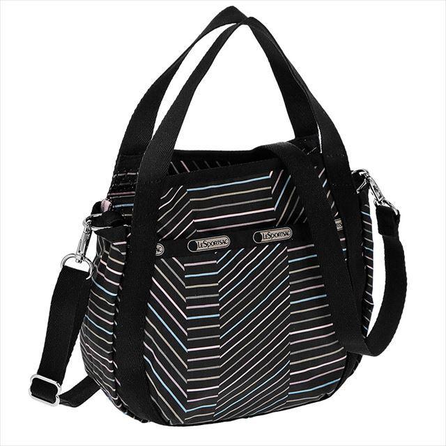 高い品質 レスポートサック Lesportsac 手提げバッグ 軽量コンパクト 取り外せるショルダー付き ブラック地 8056 独創的 Loopbiketours Com