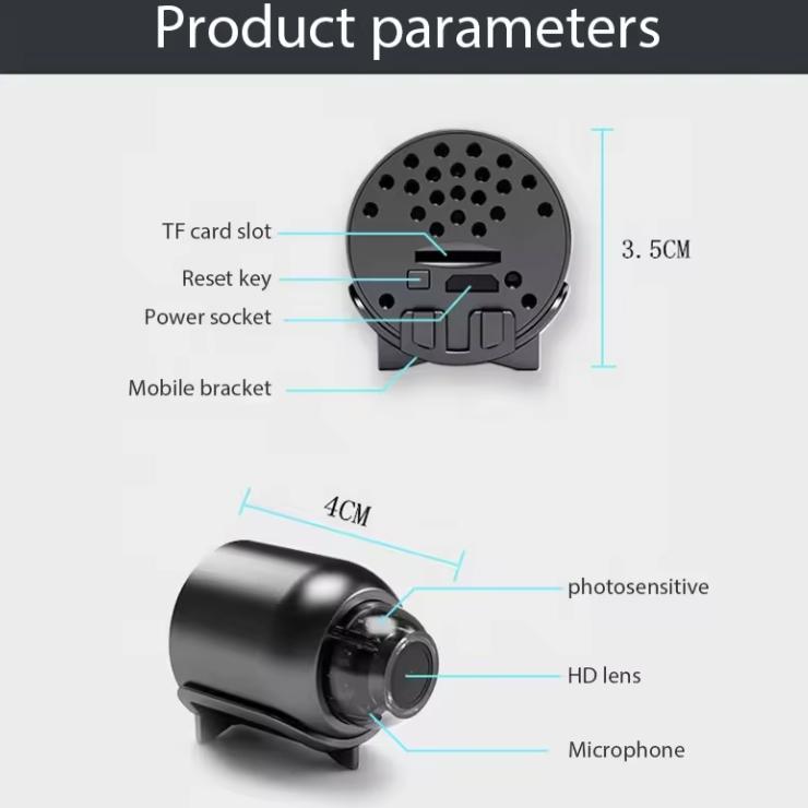 【激安在庫処分】小型カメラ WiFi  防犯カメラ ペットカメラ 見守りカメラ 遠隔操作 1080P画質 暗視 動体検知 小型監視カメラ 小型防犯カメラ |  | 02