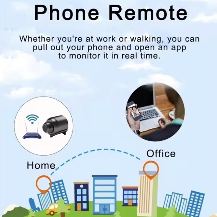 【激安在庫処分】小型カメラ WiFi  防犯カメラ ペットカメラ 見守りカメラ 遠隔操作 1080P画質 暗視 動体検知 小型監視カメラ 小型防犯カメラ |  | 06