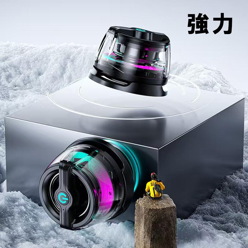 磁気ベース付Bluetoothミニスピーカー Bluetoothスピーカー 透明