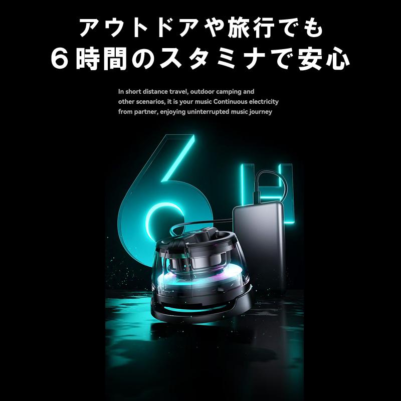 磁気ベース付Bluetoothミニスピーカー Bluetoothスピーカー 透明