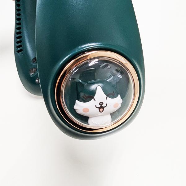 【激安在庫処分】N20 首掛け扇風機 ホワイト グリーン ネッククーラー ネックファン ハンディファン 携帯扇風機 扇風機 首かけ 羽根なし ハンディ 冷感グッズ |  | 02