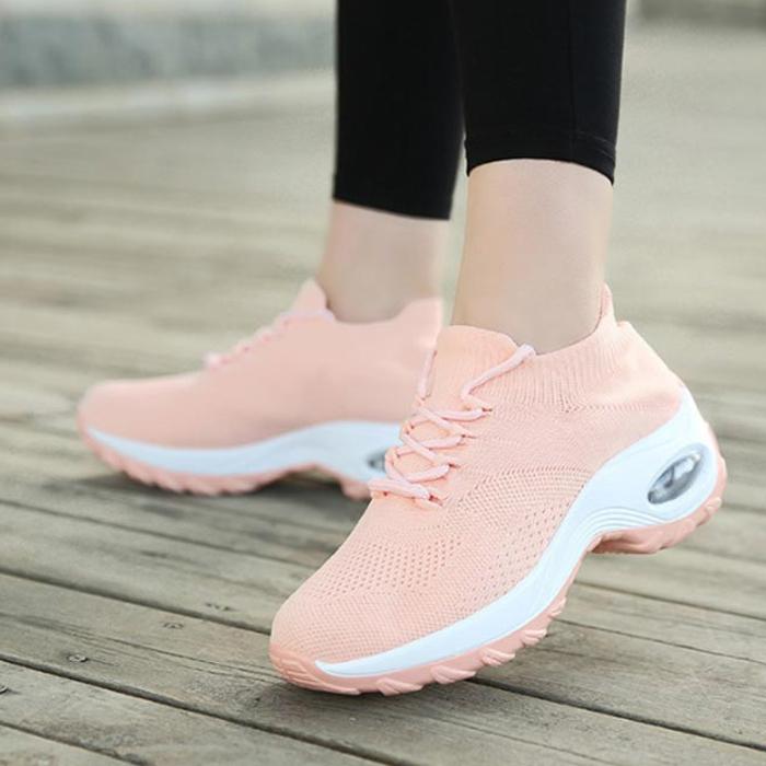 【激安在庫処分】厚底エアークッションシューズ レディース 外反拇趾 人間工学 厚底エアークッションシューズ新型 美脚 軽量 脚長 |  | 04