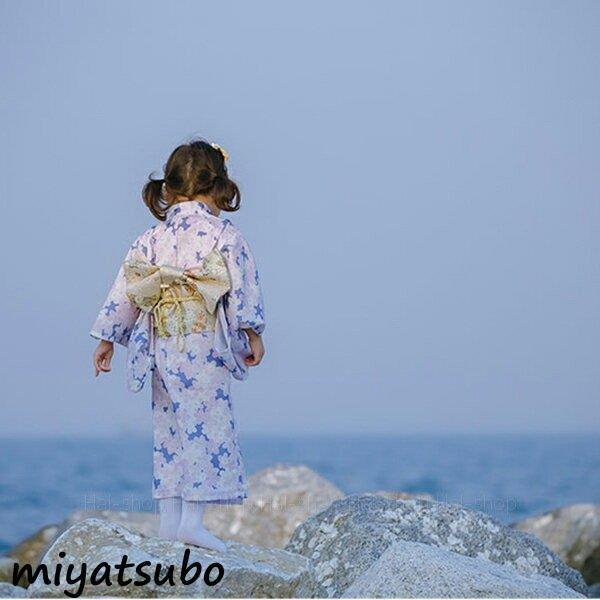 子供浴衣 キッズ浴衣 浴衣セット 作り帯 浴衣帯 女の子 和装 和服 子供 キッズ かわいい おしゃれ 夏祭り 子供浴衣 夏祭り I1130303709(11090円)