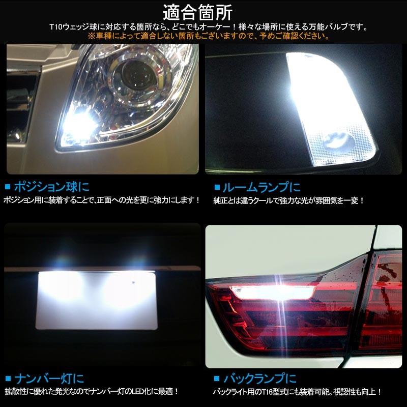 ■長寿命 高品質 T10/T15/T16 LEDバルブ 面発光 セラミック素材 2個 ポジションランプ 車幅灯 マップランプ ホワイト 2835チップ ウェッジ ナンバー灯｜field-ag｜09