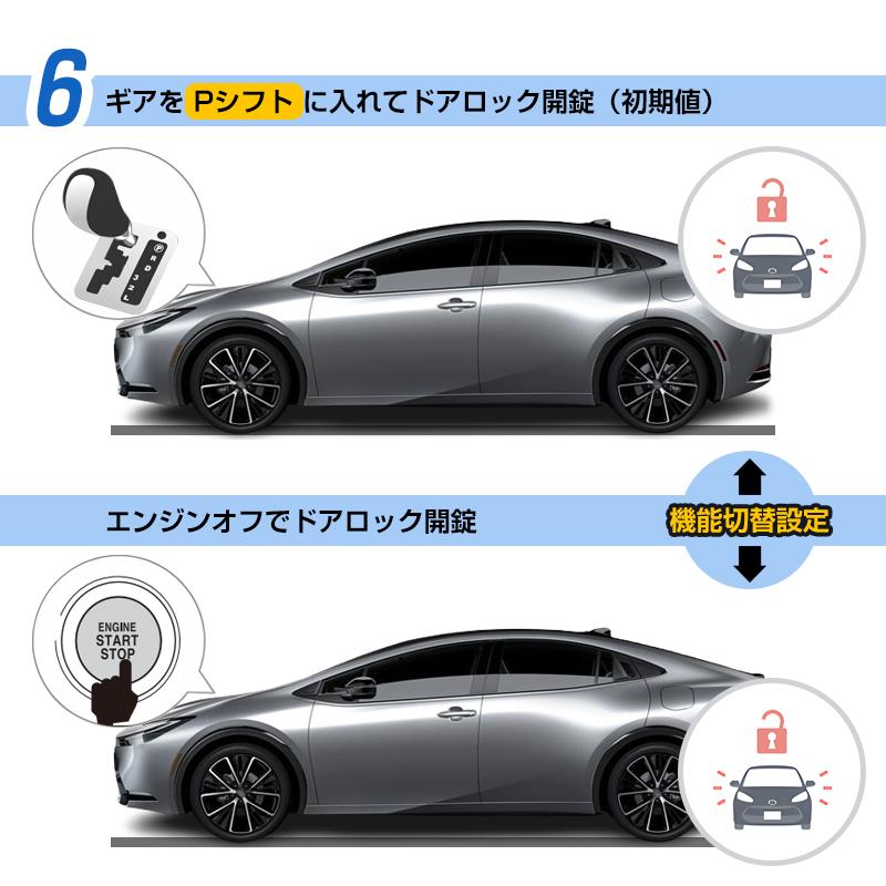 新型プリウス 60系 PRIUS 10機能搭載 マルチ配線キット スマートキー連動ドアウインドウ開閉 エンジンをかけたままでドアロック 車速連動ドアロック｜field-ag｜09