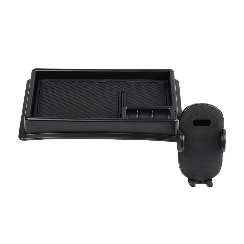 ▼スズキ ジムニー/ジムニーシエラ JB23/JB43 JIMNY スマホホルダー付き ダッシュボードトレイ 収納 小物入れ スマホスタンド ラバーマット付 インテリア パーツ