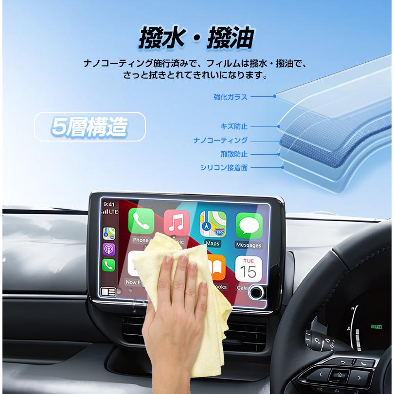 早い者勝ち❣️カーナビ 保護フィルム 液晶フィルム 車 車内アクセサリー ☆トヨタ ヤリス ヤリスクロス 2024年改良モデル適合 カーナビ 保護