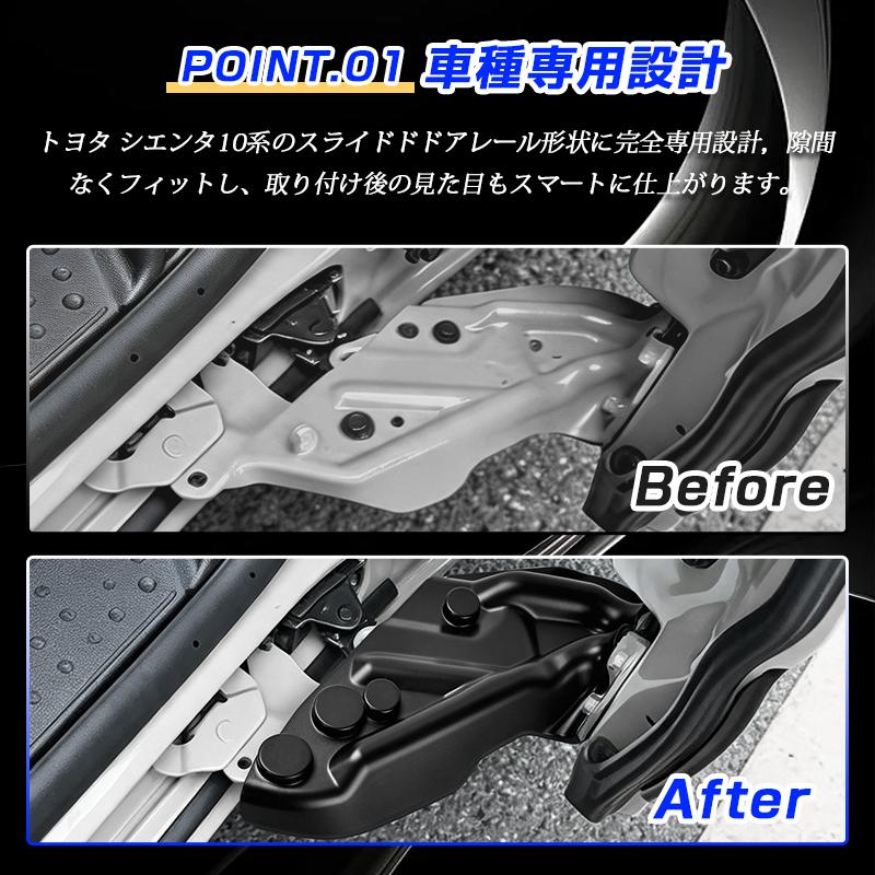 ▽シエンタ 10系 SIENTA スライドドアレールカバー スライドドア