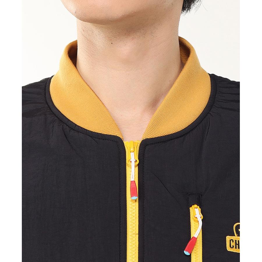 CHUMS - 【 SALE 】( チャムス ) ブービーステッチフリースブルゾン フリースジャケット 限りない ブービーバード キルティング フリース 心地よい アウター 冬服