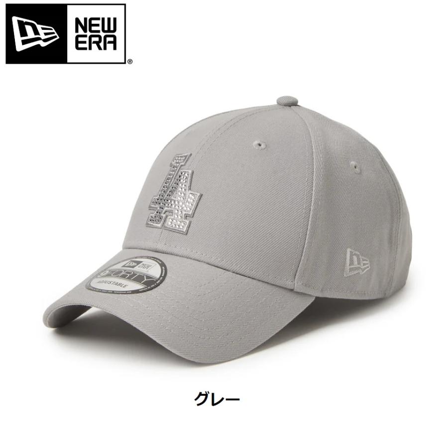 【新品】ニューエラ　9FORTYRHINESTONE ドジャースグレー即日発送 NEW ERA（ニューエラ） 9FORTY Rhinestone ラインストーン