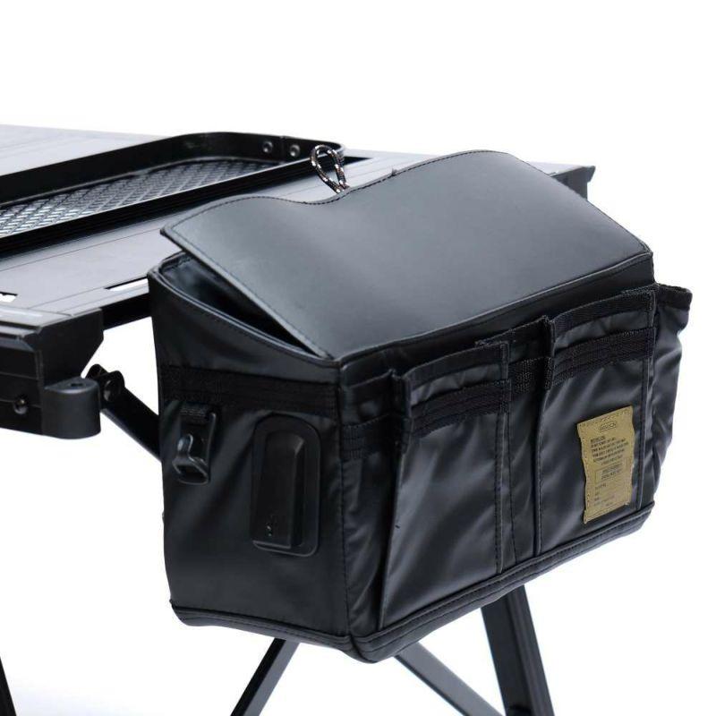 AS2OV ( アッソブ ) フォールディングテーブル ブラック 大型テーブル キャンプ BBQ デュオキャンプ ソロキャンプ 調整可能 高さ調節 アルミ 軽量 ワンタッチの画像