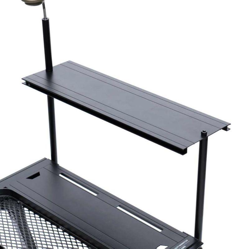 AS2OV ( アッソブ ) フォールディングテーブル ブラック 大型テーブル キャンプ BBQ デュオキャンプ ソロキャンプ 調整可能 高さ調節 アルミ 軽量 ワンタッチの画像