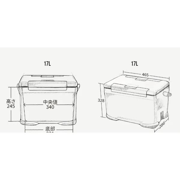 シマノ（SHIMANO） ICE BOX VL | 17リットル 保冷力 日本製 キャンプ