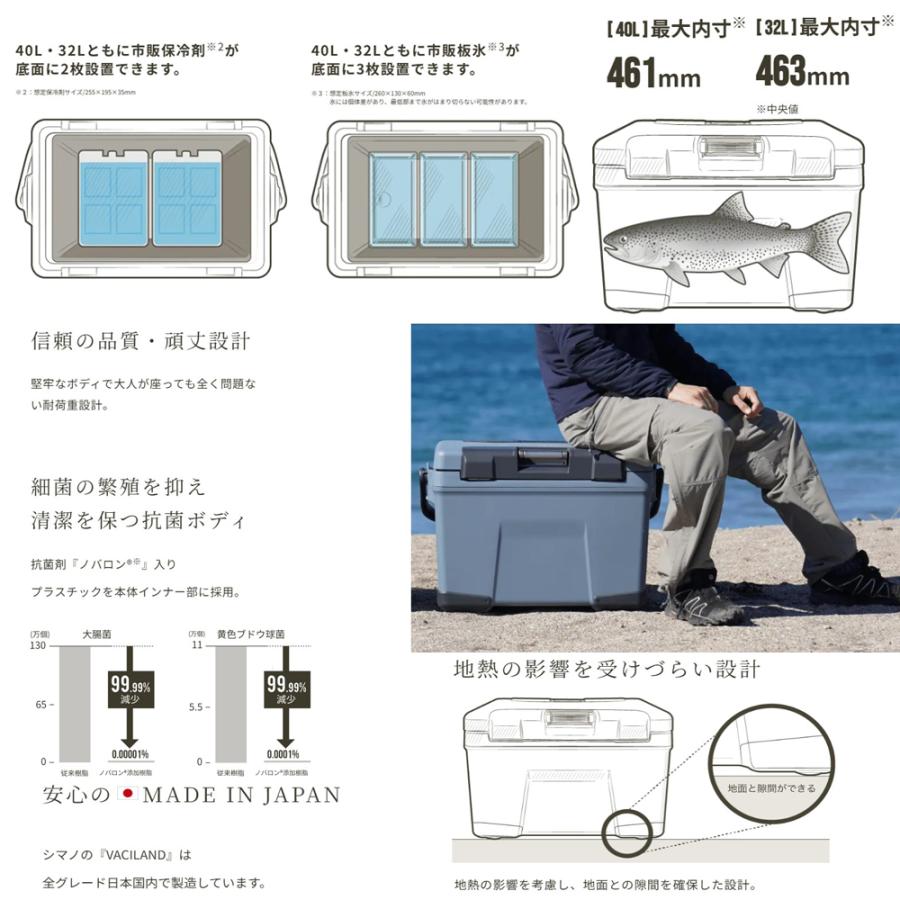 シマノ（SHIMANO） VACILAND ST 40L ヴァシランド クーラーボックス