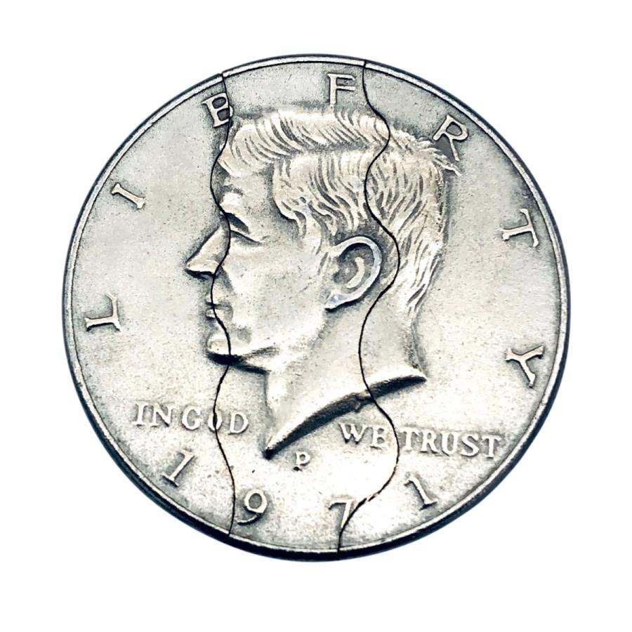 ダブルフローリン　銀貨　5枚　コインマジック用 ダブルフローリン シェルコインセット/Double Florin Shell Coin