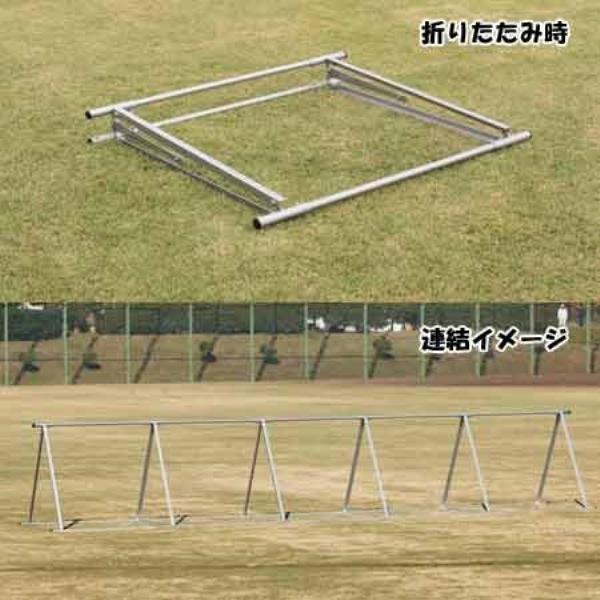三和体育 スポーツ用具 学校用具 三角鉄棒連結型折タタミ式 基本の1欄 S-9490  送料ランク(C) (SWT) (Q41CD)の画像