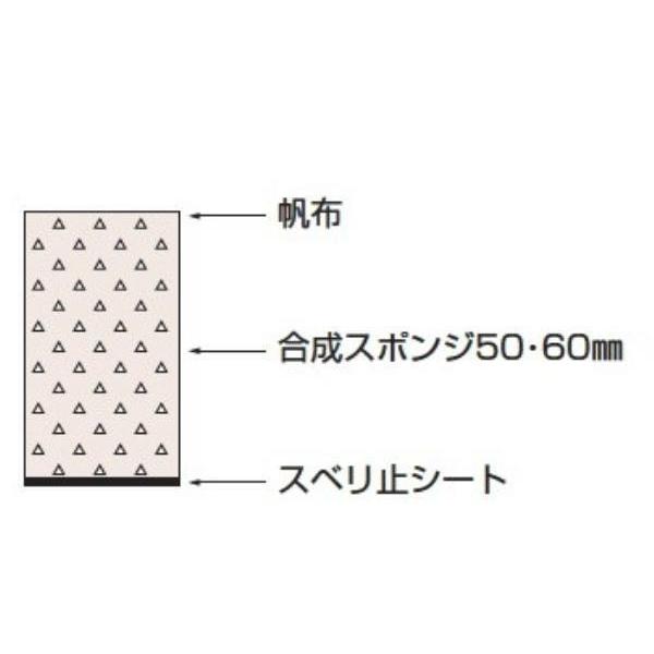 三和体育 スポーツ用具 学校用具 合成スポンジマット ノンスリップタイプ 6号 120×600×6 S-9630  送料ランク(F) (SWT) (Q41CD)の画像