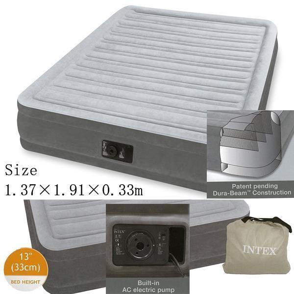 67767 CPミッドライズエアーベッドACポンプ付き FULL インテックス ベッド エアーベッド (CAG) (Q41CD)