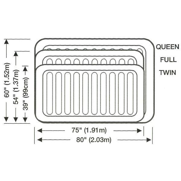 67767 CPミッドライズエアーベッドACポンプ付き FULL インテックス ベッド エアーベッド (CAG) (Q41CD)