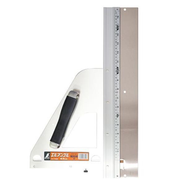 シンワ（工具） - #77899 丸ノコガイド御定まり エル一角45珊 かばい立て板付 価値づける 丸ノコ 御定まり (SSO) (Q41CD) 文具、ステーショナリー-キッチン、日用品、文具