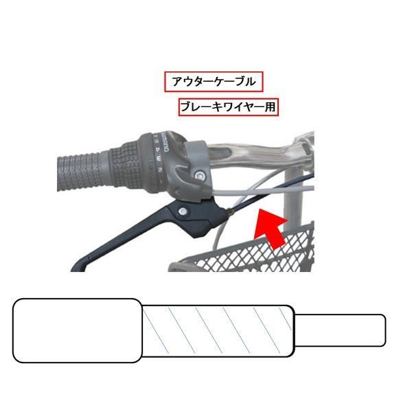 Y-2470 アウタケーブルブレーキワイヤー用/1900ｍｍ（ブラック） CAPTAINSTAG 自転車 ブレーキ (CAG) (Q41CD)｜fieldboss