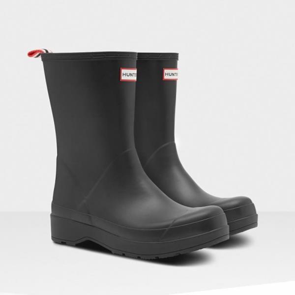 買得 メンズ 長靴 メンズ レインブーツ メンズ ハンター長靴 レインブーツ Qbj38 Qcb43 ハンター Black Short Boot Play Original Mens メンズ レインシューズ メンズ シューズ Dagl Tg