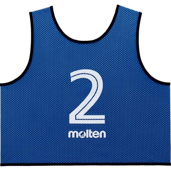 molten - 背番号 10枚仕掛ける ビブス 10枚仕掛ける ナンバリング 10枚仕掛ける GS0113-B 力くらべ限りないGV10枚仕掛ける 青 (MTN) (Q41CD) 体育器具、用品-スポーツ