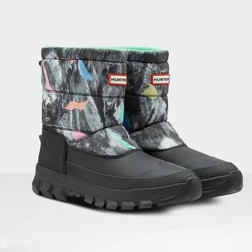 訳あり商品 ハンター長靴 メンズ スノーブーツ メンズ 長靴 メンズ スノーブーツ メンズ レインブーツ メンズ M Org Insulated Snow Bt Short Storm Camo Print Hun Qcb43 シューズ Ramkashyapiasacademy Com