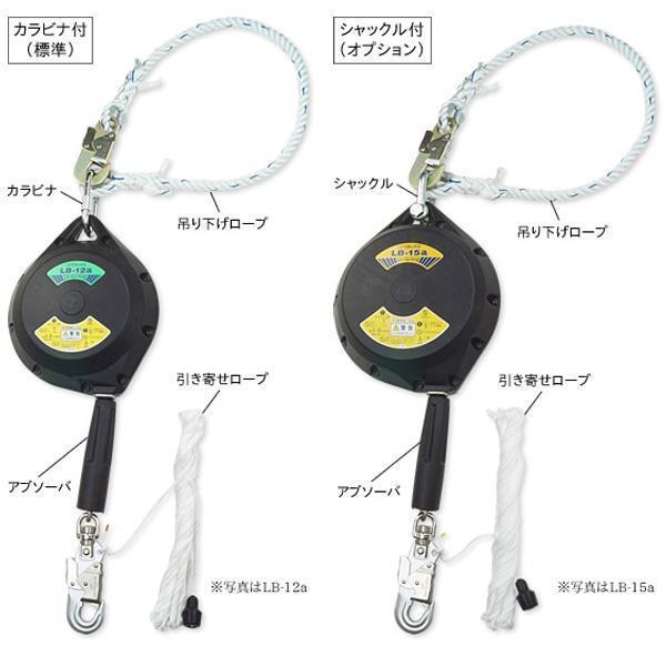 安全器具 落下防止 衝撃吸収 LB-25aセット アブソーバ付ライフブロック セット (ATO) (Q41CD)の画像