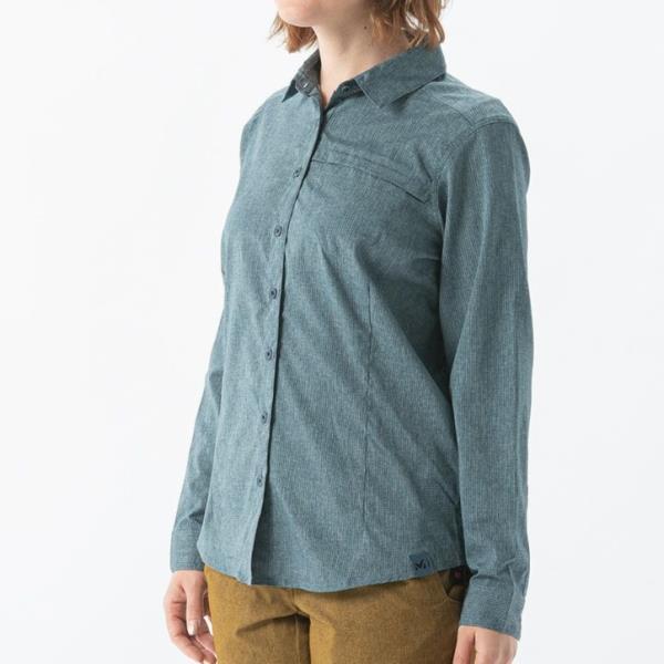 早割クーポン シャツ レディース トレッキングウェア 登山着 Arpi Shirt Ls J W Orion Blue Jsm 最も優遇 Io Eklas Id