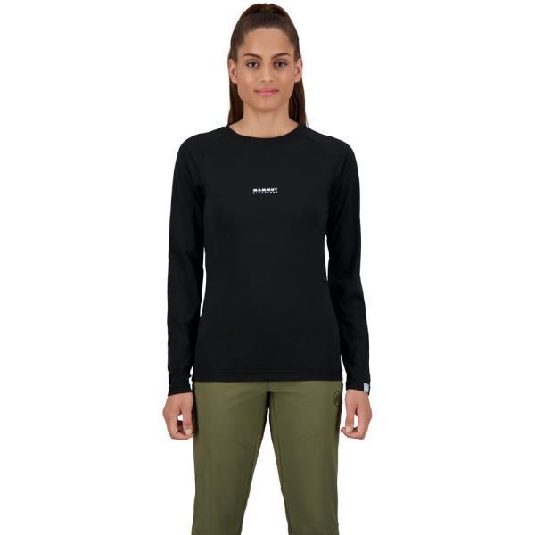 ロングTシャツ レディース トップス レディース 長袖 レディース QD Logo Print Longsleeve T-shirts AF Women 1016-01040 BLACK PRT1 (MAT) (Q41CD)の画像