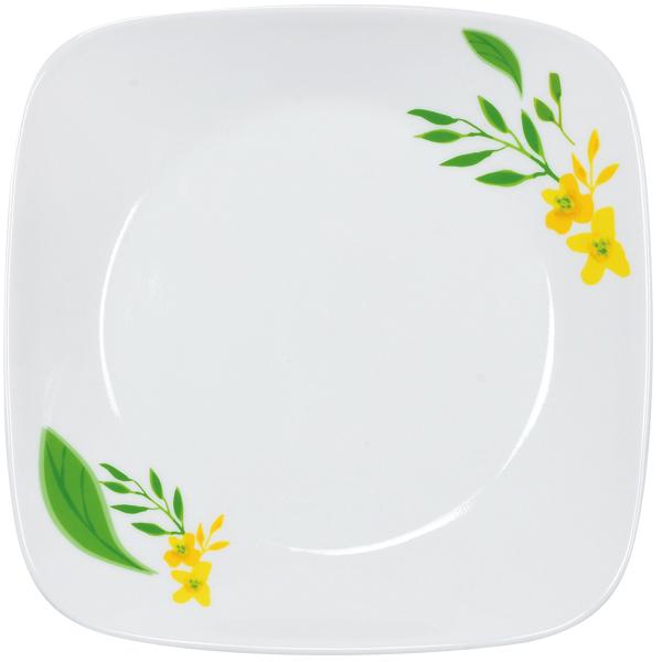 皿 白 白い皿 食器 白 CP-9155 コレールノーブルイエロー スクエア中皿 J2211-NBY (AP) (Q41CD)｜fieldboss