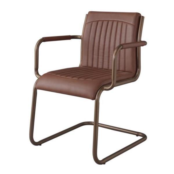 椅子 おしゃれ 椅子 北欧 カフェチェア TEC-51BR アームチェア ブラウン  (AZM)(QCC16)