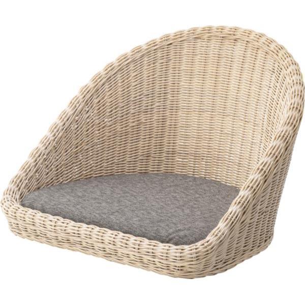 フロアチェア 座椅子 おしゃれ 北欧 NRS-425NA ラタン フロアチェア ナチュラル (AZM) (Q41CD)