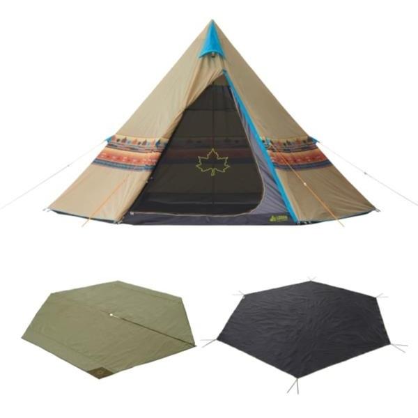 テント おしゃれ グランピング テント 大型 71908002 LOGOS ナバホ Tepee 400 セット (HN) (Q41CD)