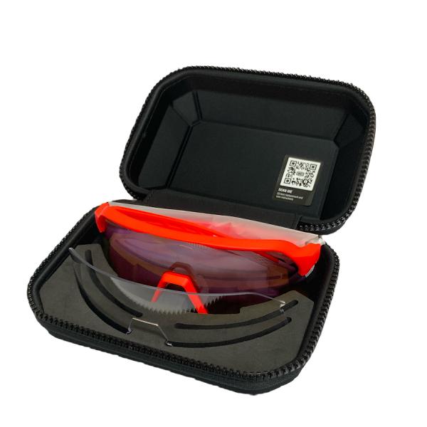 サングラス 100% S3 サングラス 野球 60005-00008 S3-Soft Tact Neon Orange Hiper Red Multilayer Mirror Lens (IMO) (Q41CD)｜fieldboss｜04