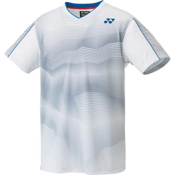 テニスウェア テニス着 男女兼用 ユニゲームシャツ フィットスタイル ホワイト  (YNX)